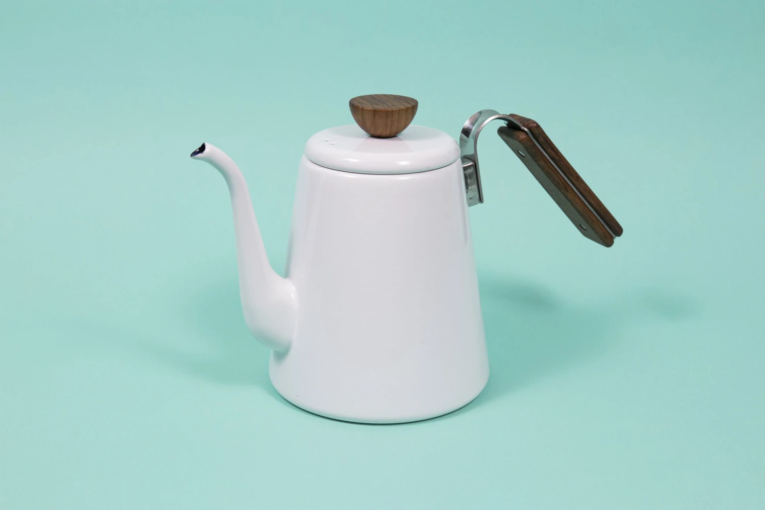 "Bona" Enamel Pour Over Coffee Kettle 1 "Bona" Enamel Pour Over Coffee Kettle