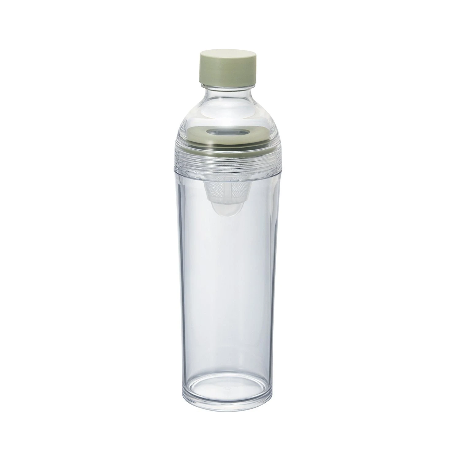 Hario Portable Tea Filter In Bottle 400ml (Smoky Green) 1 Hario Portable Tea Filter In Bottle 400ml (Smoky Green)