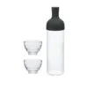 Hario Filter In Bottle And Tea Glass Set (Black)