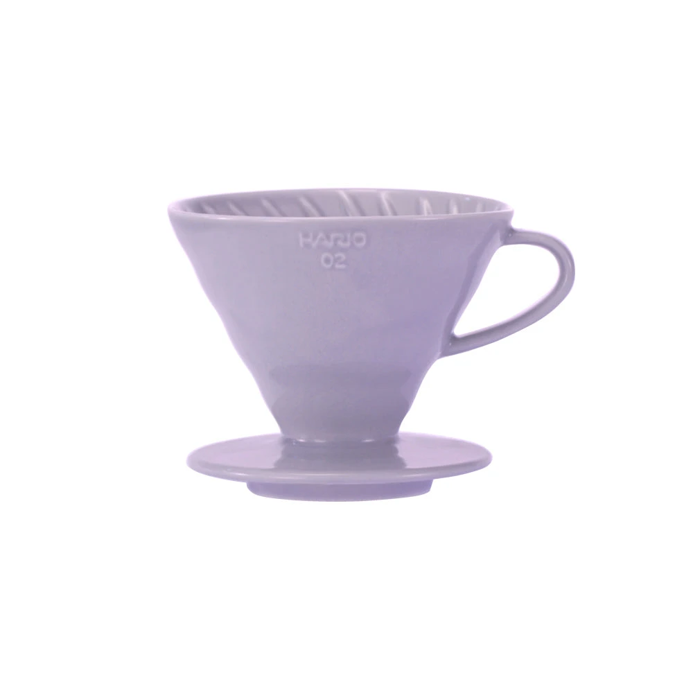 Hario V60 Ceramic Coffee Dripper Purple Heather - Size 02 1 Hario V60 Ceramic Coffee Dripper Purple Heather - Size 02
