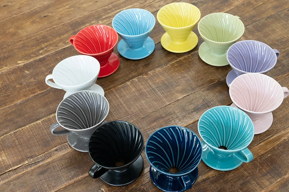 Hario V60 Ceramic Coffee Dripper Purple Heather - Size 02 2 Hario V60 Ceramic Coffee Dripper Purple Heather - Size 02 - Image 2