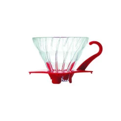 Hario V60 Glass Coffee Dripper Red - Size 01