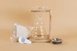V60 Olive Wood Pour Over Stand Set